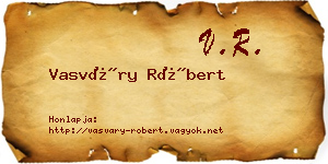 Vasváry Róbert névjegykártya
